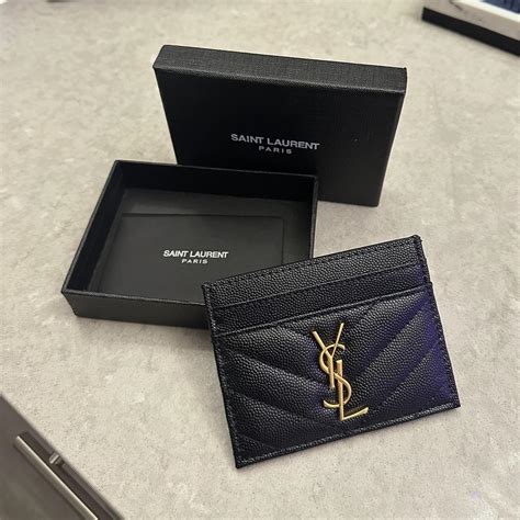 ysl card case fake|ysl zippered card case.